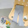 Pantalones de Campana Nuevos para Niñas de Primavera y Otoño para Niños Pequeños, Pantalones Largos Versátiles de Colores Caramelo Estilo Coreano para Bailar