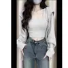 Jeans Feminino Micro Flare Outono Inicial Novo Design Sensação Tamanho Grande Cheio Cintura Alta Elástico Cobre Quadril Emagrecimento Bainha Desfiada Flare