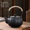 Juego de Tetera de Cerámica, Tetera Rústica de Alfarería con Asa, Recipiente para Preparar Té, Té Blanco, Té Pu-Er, Taza de Té de Flores, Logo Personalizado para Exteriores