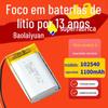 Bateria de Lítio de Polímero 102540 Certificada Kc 1100Mah Instrumento de Beleza Óculos Vr Iluminação Bateria Ternária