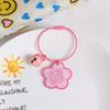 Llavero de Texto de Bendición Creativa Placa de Doble Cara Colgante Creativo para Llaves de Coche Joyería Colgante para Mochila Escolar de Celebridad de Internet Corazón de Niña