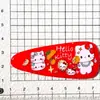 Gato Rojo Lindo Temático DIY Accesorios Creativos Pasadores para el Cabello Funda de Teléfono Llavero Accesorios Venta al por Mayor