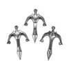 YuenZ nuevos 5 colores hechos a mano DIY accesorios de joyería de aleación colgante de arma de espada colgante llavero artesanía M88
