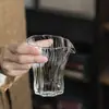 Taza de Vidrio Martillado con Forma de Árbol, Juego de Té de Alto Borosilicato, Taza para Compartir en Casa, Taza de Agua, Juego de Té Kung Fu, Divisor de Té Estilo Japonés