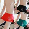 Calzoncillos tipo bóxer holgados para hombre, elegantes y cómodos, talla grande, shorts de cintura media