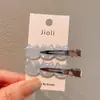 Grampos de Cabelo Sem Costura para Mulheres, Presilhas Laterais em Formato de Gato, Acessórios de Cabelo de Celebridade da Internet Coreana, Pequenas Presilhas Laterais para Franja, Grampos para Cabelo Liso, Presilhas Bico de Pato