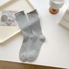 Calcetines Blancos para Mujer Lindos Estilo Japonés Calcetines Jk Lolita Encaje Algodón Calcetines Ins Modernos de Rizo Media Pantorrilla Calcetines Otoño e Invierno