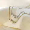 Venta Directa de Fábrica Collar con Colgante Marquise de Zircón en Acero Inoxidable 316, Cadena Clavicular Versátil de Lujo Ligero, Joyería que No se Desvanece