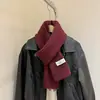 Cachecol Masculino de Inverno Personalizado Cor Sólida Listrado Macio Tricotado Coreano Casal Versátil Moda Cachecol Quente