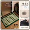 Alfombrilla de suelo para baño, inodoro, lavamanos de barro de diatomeas, alfombrilla de pie de alta calidad, verde, retro, para puerta de inodoro, absorbente, antideslizante, resistente a la suciedad