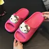 Nuevas pantuflas creativas personalizadas para mujer, de verano, antideslizantes, para pareja, de dibujos animados, gato lindo, sandalias de interior para el hogar y el baño