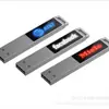 Nueva Memoria USB Luminosa de Aleación con Luz LED, Versión Larga, Regalo Promocional para Negocios, Memoria USB para Reunión Anual de la Empresa