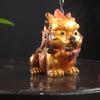 Adornos de Mascota de Té Leopardo Cambiantes de Color Boutique Bandeja de Té Mesa de Té Accesorios para Juego de Té Decoraciones Overlord Pi Xiu Juego de Té