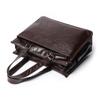 Luojia Nova Bolsa de Viagem Masculina de Couro para Negócios, Bolsa de Ombro Transversal para Laptop de 15,6 Polegadas