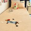 Sábana de terciopelo de leche específica para dormitorio 90X190 Otoño e Invierno Acolchada con Forro Polar Protector de Colchón Individual Estudiante Cálido Protector de Colchón