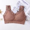 Sujetador de estilo francés con espalda de encaje y tirantes anchos, top de tubo antiexposición sin aro de acero, ropa interior push up cómoda para mujer, venta al por mayor