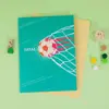 Tarjeta de Saludo Tridimensional de Fútbol Talla en Papel Deseos de Cumpleaños Mensaje de Regalo Creativo Tarjeta Pequeña de Agradecimiento Amazon Transfronterizo