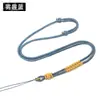 Cordão de nó da sorte trançado à mão corda de pingente ajustável para homens e mulheres para amarrar pingentes de cristal jade ornamentos de jade dourado corda para pendurar