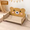 Gato Neural Urso Quente Cama de Madeira para Gato Cama para Gato de Quatro Estações com Escada Madeira Maciça Casinha para Cachorro Pequeno Ninho para Gato Pet Venda por Atacado