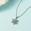 Japonês e coreano floco de neve colar moda feminina all-match floco de neve clavícula cadeia luz luxo presente de Natal temperamento nicho design moda