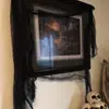 Decorações de Halloween 2,15* 1,52m Tecido Fino Multicor para Festival dos Fantasmas, Casa Assombrada, Suprimentos e Adereços para Festa de Mistério de Assassinato
