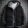Chaqueta de Algodón Holgada para Hombre Invierno Nueva Engrosada con Capucha Estilo Coreano Moderna Abrigo de Algodón de Invierno