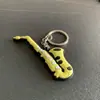 Chaveiro de Instrumento Musical Desenho Animado Pingente de Borracha Criativo Guitarra Piano Pequeno Presente Presente Corporativo Chaveiro