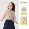 Colección de Camisetas para NiñasCamisetas de Manga Larga de Otoño Dudu para Niñas, Tops para Bebés Niñas, Ropa para Niñas, Ropa Infantil de Moda