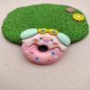 Hamburguesa de cerdito DIY TikTok venta caliente teléfono móvil carcasa crema pegamento material tocado para niños horquilla accesorios de joyería