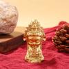 Latón Bebé Buda Base de Loto Sakyamuni Juguete Pie de Mango Mini Tathagata Cabeza de Buda Adorno de Escritorio