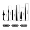 Hongqian Reloj de Pared Decorativo Simple de Metal Accesorios Manecilla de Reloj de Cuarzo de Aluminio Directo de Fábrica Cabello
