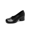 Zapatos Planos de Cuero Estilo Retro Lujo Ligero, Boca Poco Profunda, Punta Cuadrada, Deslizables, Versátiles y Cómodos, Zapatos Planos de Ballet