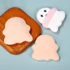 Puff de Polvo Aireado Grueso de Malvavisco Serie Sanadora Muñeco de Nieve Lindo Fuente Personalizada