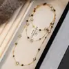 Collar Largo de Piedra Ojo de Tigre y Perlas de 160 cm Cadena de Suéter Multicapa de Lujo Accesible de Nicho Otoño e Invierno