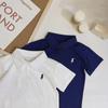 Camisa Polo Crema Lar para Niño Manga Corta Top Infantil Lindo para Bebé Ropa Infantil Estilo Coreano Sencillo Camiseta de Moda