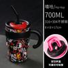 Taza de oficina de acero inoxidable con dibujos animados de Snoopy, artículos oficiales genuinos, taza para niños y niñas, taza para parejas, taza aislante para el hogar