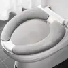 Pegatinas Adhesivas para Asiento de Inodoro con Adsorción Electrostática, Adecuadas para Todas las Estaciones, Lavables, para el Hogar y Viajes, Almohadillas para Asiento de Inodoro sin Rastro