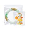 Bolsa de PVC autosellable para embalaje de joyas, bolsa espesa antioxidante para guardar pulseras de joyería, bolsa sellada transparente.