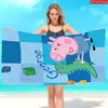 Toalla de Playa Serie Cerdo Peppa Linda Transfronteriza Microfibra Toalla de Baño Estampada Toalla para Fiesta en la Playa al Aire Libre de Verano