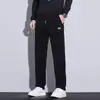 Pantalones Casuales con Forro de Polar para Hombre Pierna Recta Holgada Pantalones Largos Estilo Nuevo Otoño/Invierno 2026 Pantalones Deportivos Casuales Cálidos para Hombre