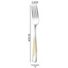 Cross-border Amazon Star Diamond Aço Inoxidável Estilo Ocidental Tableware Faca de bife engrossado, garfo e colher Chá Colher Set Série Ouro