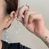 Placa de Incienso para Mosquitos sin Orejas Pinza para Oreja Diseño de Estilo Frío Pendientes Pendientes Largos con Borlas para Mujer Pinza para Oreja Indolora Versátil