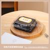 Caja de Embalaje para Pastel de Luna con Cuatro Compartimentos para Pastel de Yema de Huevo, Pastel de Nieve, Hilo de Carne y Vieiras, Caja de Embalaje de Plástico Transparente para Pastelería Horneada