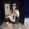 Tendência Nacional Estilo Antigo Senso de Design Americano Gola Redonda Moletom Feminino Solto Estilo Coreano Estilo Preguiçoso Oversize Temporada de Outono e Inverno Top