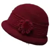 Sombrero cálido de terciopelo para otoño e invierno para madres de mediana edad y ancianos, para personas mayores, mujeres, abuelas, señoras mayores, protección contra el frío, protección para los oídos, sombrero de lana tejido