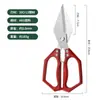 Tijeras de Cocina Multifuncionales en Stock para Cortar Huesos de Pollo, Pato y Ganso, Tijeras Gruesas de Acero Inoxidable para Alimentos Domésticas con Cabezas Grandes Súper Fuertes