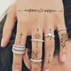 Pegatinas de Tatuaje para Dedo Tótem de Mimbre Línea Tribal Nueva Transfronteriza Tatuajes Oscuros de Nicho Personalizados Simples