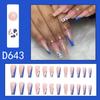 Nuevo parche de uñas postizas de lujo ligero con personalidad fresca y suave con destellos de diamantes explosivos de celebridades de Internet, acabado en caja