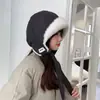Nuevo Estilo 2026 Gorro de Lana Tejida para Mujer, Versátil para Salidas, Diseño de Borla, Gorro Pullover para Clima Frío, Gorro Turban Rojo Vintage