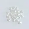 Botones de imitación de perla brillante ABS planos de forma barroca, cuentas sueltas redondas, accesorios para joyería DIY, venta directa de fábrica